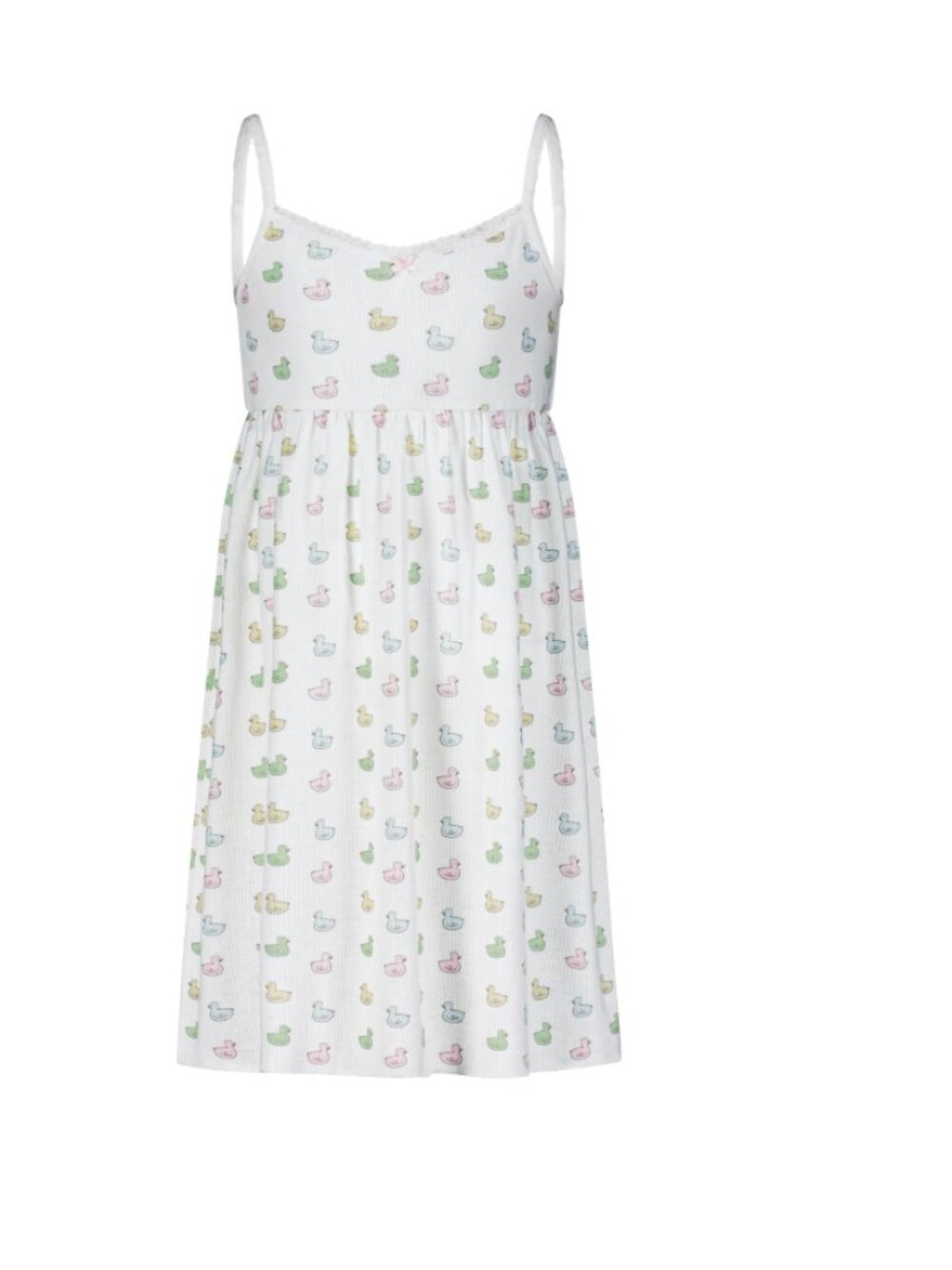 POLKADOT LONDON (IYKYK) - Girls White Butterfly Print nightgown